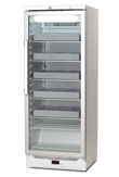 Hoge koelkast met glasdeur - L60xD60xH2m